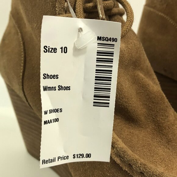 Lucky Brand Brown Leather Ankle Boots NWT Size 10M - Picture 5 of 11